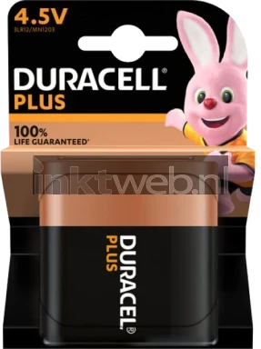 Duracell Alkaline 3LR12 4.5V plus (1 stuk) Front box