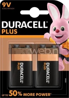 Duracell alkaline 6LR61 9 volt (2 stuks)