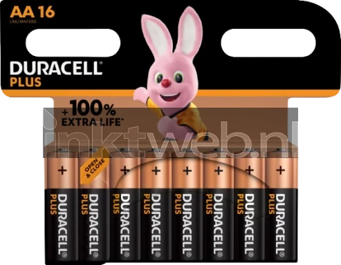 Duracell Alkaline Mignon AA LR06 1.5V Plus (16-Pack)