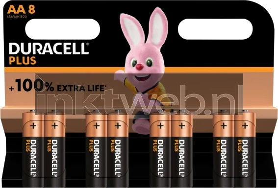 Duracell Alkaline Mignon AA LR06 1.5V Plus (8-Pack)