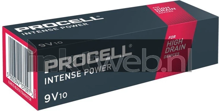 Procell Intense 9V batterijen 10-pack