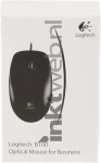 Logitech B100 USB Optical Mouse Black Bus Front box