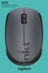 Logitech Muis M170 Wireless grijs Front box