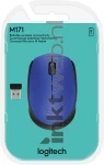 Logitech Muis M171 Wireless blauw Front box