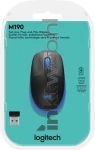 Logitech Muis M190 Wireless blauw Front box