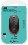 Logitech Muis M190 Wireless rood Front box