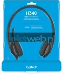 Logitech Headset H340 USB Stereo Front box