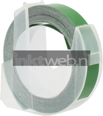 Huismerk Dymo RL-D-520108-GR Embossing tape zwart op groen breedte 9 mm