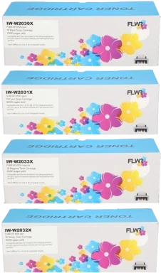 FLWR HP 415X 4-pack zwart en kleur