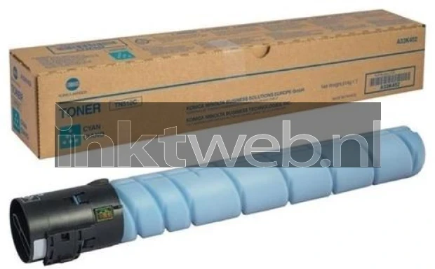 Konica Minolta TN-629 AD3H450 cyaan Combined box and product