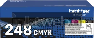 Brother TN-248VAL tonercartridges voordeelverpakking zwart Front box
