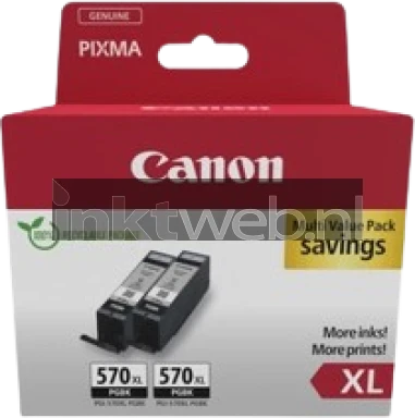 Canon PGI-570XL 2-pack zwart