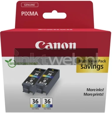 Canon CLI-36 twinpack kleur