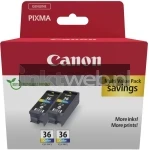Canon CLI-36 twinpack kleur (Origineel)