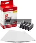 Canon CLI-581XL 4-pack met fotopapier zwart en kleur Combined box and product