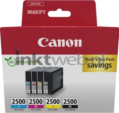 Canon PGI-2500 Multipack zwart en kleur Front box