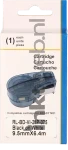 Huismerk Brady  M21-375-595-WT zwart op wit breedte 9.5 mm Front box