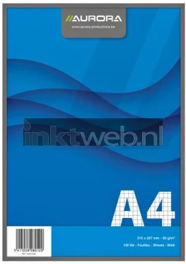 Aurora Schrijfblok Aurora A4 ruit  blauw Product only