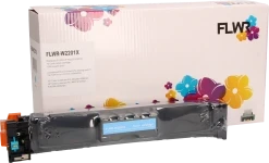 FLWR HP 220X (W2201X) cyaan Combined box and product