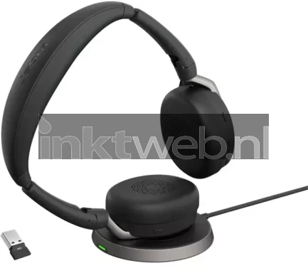 Jabra Evolve2 65 Flex MS Headset met oplaadbasis Product only
