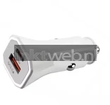 Red Point Autolader 1x Usb-C 1x Usb-A wit (Origineel)