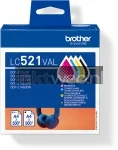 Brother LC-521VAL zwart en kleur (Origineel)