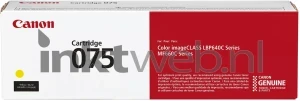 Canon 075 Y geel Front box