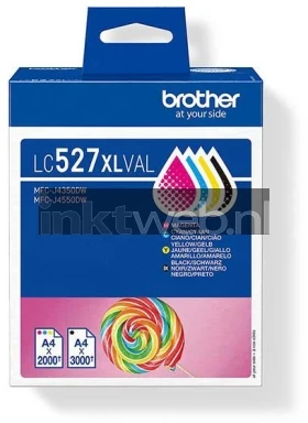 Brother LC-527XLVAL zwart en kleur
