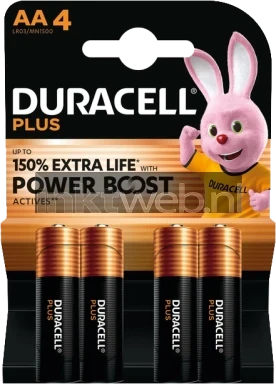 Duracell AA Alkaline, 4-pack
