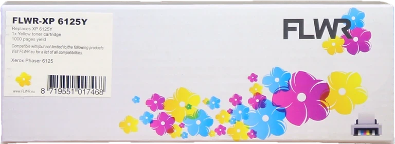 FLWR Xerox Phaser 6125 geel Front box