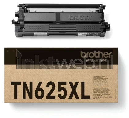 Brother TN-625XLBK zwart Combined box and product