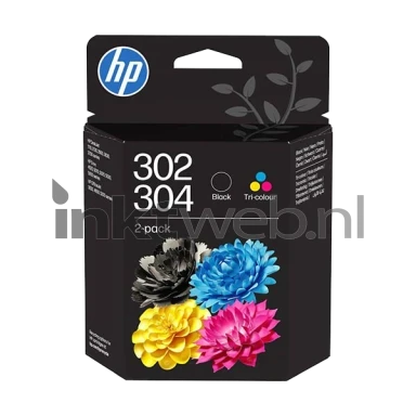 HP 302/304 zwart en kleur (Origineel) Front box