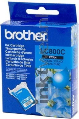 Brother LC-800C cyaan blue box Front box