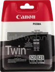 Canon PGI-525BK twinpack zwart high-res transparant front blister Front box