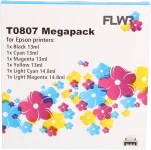 FLWR Epson T0807 Multipack zwart en kleur (Huismerk (compatible))