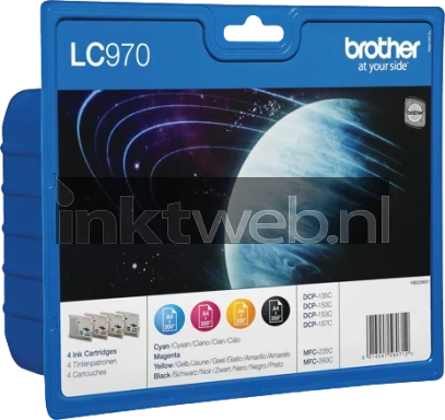Brother LC-970 multipack zwart en kleur