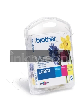Brother LC-970 (Opruiming 3 x 1-pack los) kleur