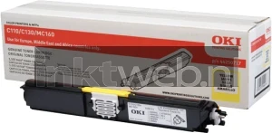 Oki C110/C130/MC160 Toner geel (Origineel)