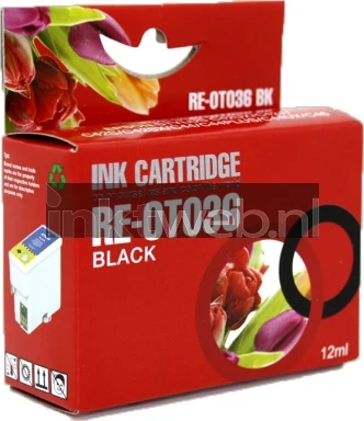 Huismerk Epson T036 zwart