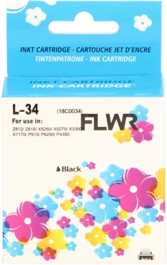 FLWR Lexmark 34XL zwart