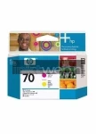 HP 70 printkop magenta en geel (Origineel)