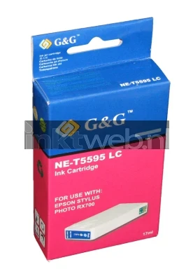 Epson T5595 licht cyaan Front box