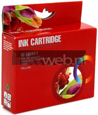 Epson T0544 geel voorkant doosje Front box