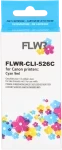 FLWR Canon CLI-526C cyaan (Huismerk (compatible))