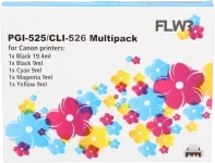 FLWR Canon CLI-526 Multipack zwart en kleur (Huismerk (compatible))