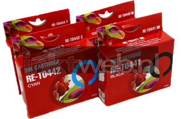 Huismerk Epson T0445 zwart en kleur