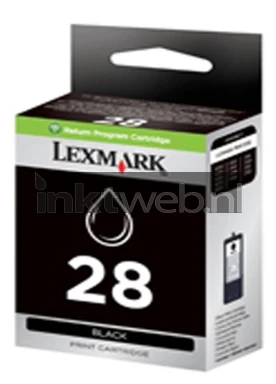 Lexmark 28 zwart voorkant doosje Front box