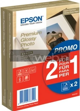 Epson C13S042167 Premium fotopapier Glans | 10x15 | 255 gr/m² 80 stuks