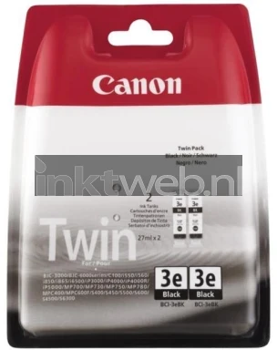 Canon BCI-3eBK twinpack zwart