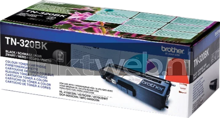 Brother TN-320 zwart Front box
